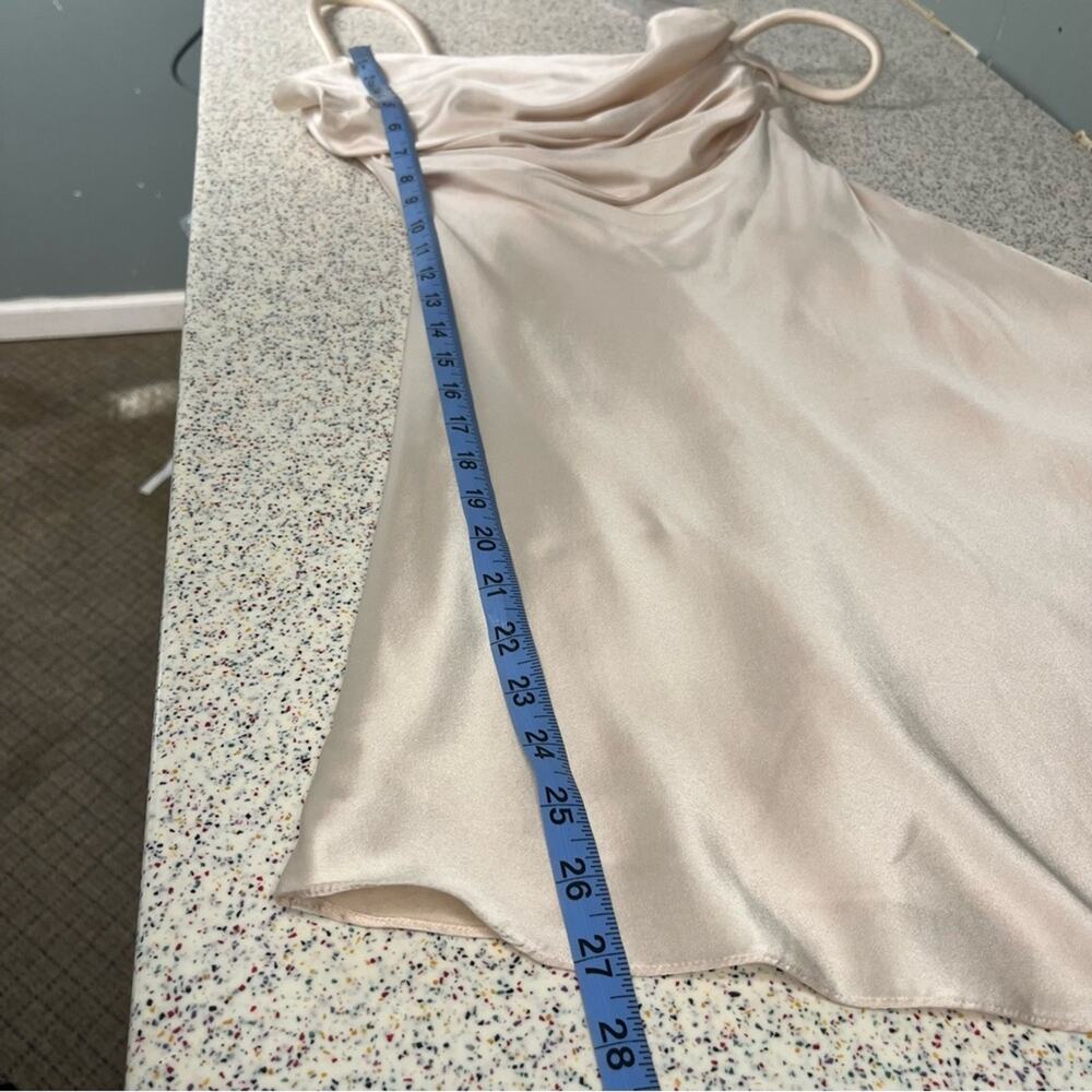 Et Ochs Gisella Silk Draped Mini Dress Sugar Cookie Pink Women’s Size 0 NWT - Picture 14 of 14